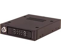 ICY DOCK Rack Mobile, boîtier de Rack Robuste en métal Hot Swap pour SSD Or HDD 2.5" SATA & SAS dans Une Baie de Disque de 3.5" - ToughArmor MB991SK-B