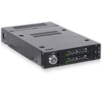 Icy Dock Rack Mobile, boîtier de Rack Robuste en métal pour 2 x SSD NVMe M.2 PCIe 4.0, Via miniSAS HD SFF-8643 dans Une Baie Externe de 3,5” - ToughArmor MB834M2K-B
