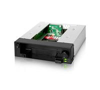 Icy Dock Rack Mobile/Station d'accueil Interne/Docking Station Hot Swap sans Plateau pour Disque Dur 2.5"/3.5 ou SSD SATA en Baie Externe de 5,25" - DuoSwap MB971SP-B