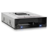 ICY DOCK Station d'accueil Rack Hot swappour 1 SSD / HDD 2,5" SATA et 1 Disque Dur HDD 3,5" SATA /SAS sans Plateau pour Baie de 5,25" - flexiDOCK MB795SP-B