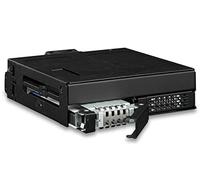 ICY DOCK Rack Mobile, boîtier de Rack en métal Robuste 2 x SSD 2,5" NVMe U.2/U,3 SlimSAS (SFF-8654 8i) PCIe 4.0, pour Baie de 5,25" (Carte Tri-Mode Compatible) - ToughArmor MB105VP-B