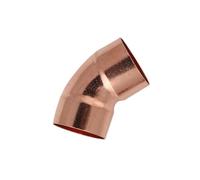 ICYJRFHLTF 1/4" 3/8" 1/2" 3/4" 1" 10 15 16 19 22 25.4 28mm ID Copper End Feed Solder 45 Degree Elbow Fitting Coupler for Air Condition(ID 25.4mm Wall 1.5mm)