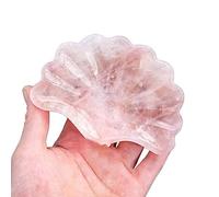 ICYJRFHLTF 1PC Carved Crystal Rose Quartz Shell Shape Bowl Gemstone Bowl-Like Object Ornament