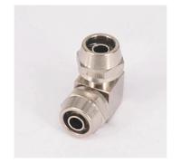ICYJRFHLTF 2pc Quick fit for 10x6.5mm O/DxI/D Hose Elbow 90 Degree Brass Pneumatic Pipe Hose Coupler Fitting Connector Adapter