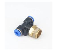 ICYJRFHLTF 5pc 3/8" Male to Fit Tube O/D 6mm Pneumatic Tee 3 Way Push in Connector Union Quick Release Air Fitting Plumbing