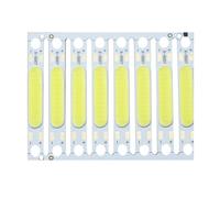 ICYJRFHLTF 8pcs 3W 5W COB LED Light Chip White Warm Red Green Blue Yellow LED COB Bar for Flashlight Wall Lamps Lights Tube DIY(Warm White 3000K,3W 9-11V 300mA)
