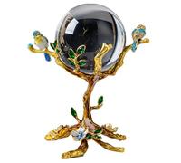 ICYJRFHLTF Clear Crystal Ball with Stand, Modern Art Ornament, Interior Design TV Cabinet Crafts for Living Room Home Decoration