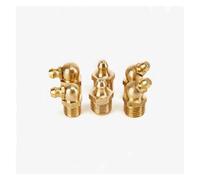 ICYJRFHLTF Hardware 10PCS M6 M8 M10 M12 M14 M16 Male Thread Brass Straight Elbow Type Hydraulic Oil Zerk Grease Nipple Tube Pipe Fitting Pipe Joint(90 Degree,M8x1)