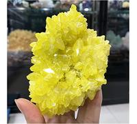 ICYJRFHLTF Minerals Stones 1 Pieces Rough Stone Crystal Cluster raw Yellow Bulk Native Sulfur massif Rock for Home Decoration