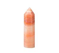 ICYJRFHLTF Quartz Stone Ornament Red Crystal Point Afghan Jade Home Decor Tower Wand DIY Gift (Size : 60-70mm)