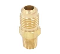 ICYJRFHLTF SAE Thread 1/2"-20 UNF Fit Tube OD 5/16" -1/8" NPT Male Brass SAE 45 Degree Pipe Fitting Adapters 1000PSI