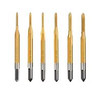 ICYJRFHLTF Set M1M1.2/M1.4/M1.6/M1.7/M1.8 HSS Machine Thread Tap Threading Hand Tools(6pcs OPP TIN) ICYJRFHLTF