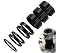 Icyowls 8 pièces Ahead Spacer 1 1/8" Aluminium, entretoises de Cintre vélo, kit entretoises Tube de Direction 28,6 mm pour VTT BMX Route, anodisé ultraléger, Mix 2/3/5/10 mm