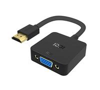 ICZI Adaptateur HDMI vers VGA 1080P Convertisseur HDMI Mâle à VGA Femelle Compatible avec Macbook, PC, Ordinateur Portable, Ecran, PS4,TV Box, HDTV, Ultrabook, Xbox ，Projectuer - Noir