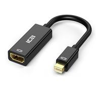 ICZI Adaptateur Mini DisplayPort HDMI 4K 30HZ, Compatible pour MacBook Air/Pro, Microsoft Surface Pro/Dock, Moniteur,projecteur, Noir