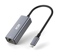 ICZI Adaptateur USB C vers Ethernet Gigabit Thunderbolt 3(Type-C) vers RJ45 Aluminum Compatible avec MacBook Pro Air iPad Pro Air Surface Go Dell XPS ChromeBook Pixel etc.