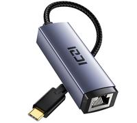 ICZI Adaptateur USB-C vers Ethernet, Gigabit Thunderbolt vers RJ45 Réseau 1Gbps Compatible avec iPhone 17, MacBook Pro Air et Plus, Galaxy S24