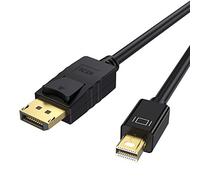 ICZI Câble Mini DisplayPort vers DisplayPort 3M [4K@60Hz],Mini DP vers DP, Cable Displayport Compatible pour MacBook Pro/Air, Surface Pro, Noir