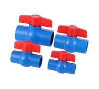 ID 20/25/32/40 mm Robinet à boisseau sphérique en PVC Interrupteur de contrôle de l'eau de jardin Irrigation Aquarium Aquarium DIY UPVC Tuyau Adaptateur Bleu (diamètre intérieur 32 mm)