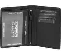 Id Card Holder And Credit Card Holder Dolphin, Genuine Leather, Black - '' Card-Collection