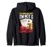 Id Cash Out Not A Quitter Poker Dice Cards Casino Sweat à Capuche
