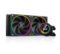 ID-COOLING SL240 Refroidisseur liquide pour processeur avec écran, écran LCD personnalisable de 2,1" pour images ou mesures de performance, refroidisseur AIO 240 mm, double ventilateurs AF127 ARGB,