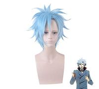 ID d'anime: Akihito Narihisago envahi perruque Cosplay bleu style synthétique résistant à la chaleur Halloween jeu de rôle
