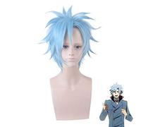 ID d'anime: Akihito Narihisago envahi perruque Cosplay bleu style synthétique résistant à la chaleur Halloween jeu de rôle