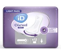 iD Discreet Light Pads Maxi Night - Protection anatomique pour femme
