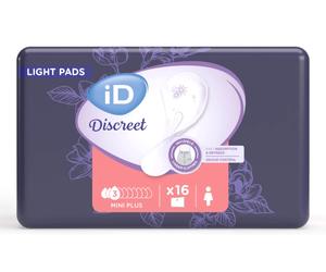 iD Discreet Light Pads Mini Plus - Protection anatomique pour femme