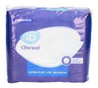 iD Discreet Underpads 60x90 Extra Plus Protections pour incontinence 30 pc(s)