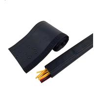 ID en nylon noir 1M 3M 5M de la douille 15-100mm de gestion de câble de crochet et de boucle de PVC(5meters,ID 90mm)