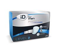 iD For Men Level 2 Homme Protection Masculines pour Fuites Urinaires/Incontinence 10 Pièces