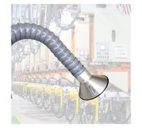 ID gris 100-200MM de bras tuyau d'extraction poussière articulé for le soudage et(Grey 6.5ft/2m,Id 160MM/6 2/7 In)
