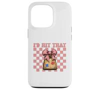 I'd Hit That Cornhole Player Pouf Poire avec nœud Coquette Coque pour iPhone 13 Pro
