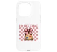 I'd Hit That Cornhole Player Pouf Poire avec nœud Coquette Coque pour iPhone 15 Pro