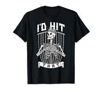 I'd Hit That Disc Golf Player Funny Squelette King Vintage T-Shirt