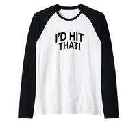 Id Hit That Funny Sports Pun Humour effronté Manche Raglan