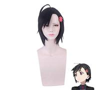 ID: INVADED Koharu Hondomachi femmes noir perruque courte Cosplay Costume résistant à la chaleur synthétique cheveux fête perruques PL-256