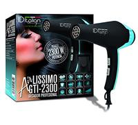 ID Italian Design Airlissimo GTI 2300 - Sèche-Cheveux Professionnel 2300W - Noir & Bleu - Puissant, Léger & Haute Performance