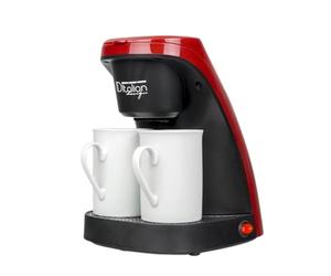 ID Italian Design - Petite cafetière électrique filtre pour café moulu TOTAL COFFEE DUO PRO - Prépare 2 cafés - Réservoir 0,24 L - Design compact - 450 W - 2 tasses incluses