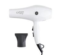 ID Italian Design Sèche-Cheveux Professionnel GTI 2600 Calm Plus - Sèche-Cheveux Professionnel avec Puissance 2200W, Moteur AC Haute Performance, 2 Vitesses et 3 Modes de Chaleur - Blanc