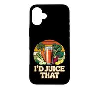 I'd Juice That Healthy Smoothie Nutrition Puns Coque pour iPhone 16 Plus