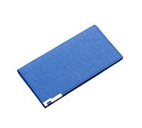 ID Long portefeuille en toile de couleur unie pour hommes sac à main ouvert plusieurs emplacements pour cartes pochette 7 Plus étui portefeuille pour femme, bleu, Taille unique