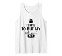 I'd Love to But My Dog Said No Funny Introverti Débardeur