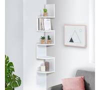 ID Market 14556 étagères Etagère d'angle Mural Tableau à particules Blanc Blanc