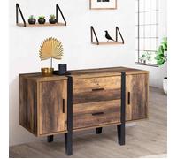 ID MARKET buffet 2 portes et 2 tiroirs 105 cm Moderne bois