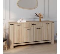 IDMarket – Buffet Idaho 160 m 4 portes avec tiroir Design contemporain