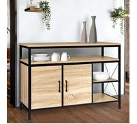 IDMarket Buffet bas Detroit 2 portes 100 cm Design industriel