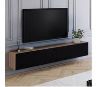 ID MARKET meuble tv ELIO 2 portes 180 cm multicolore suspendu
